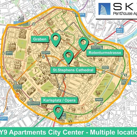 Sky9 Apartments City Center Виена Екстериор снимка
