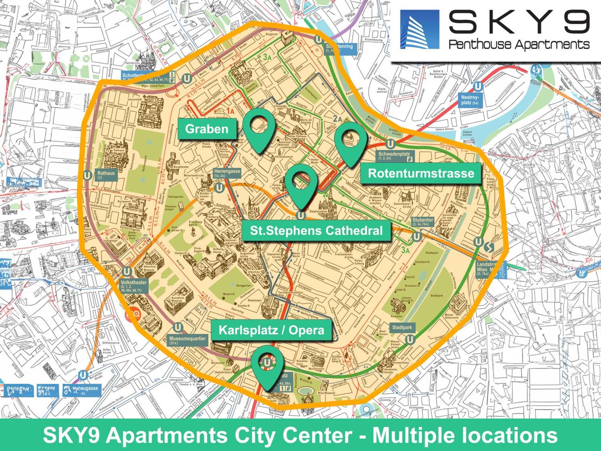 Sky9 Apartments City Center Виена Екстериор снимка